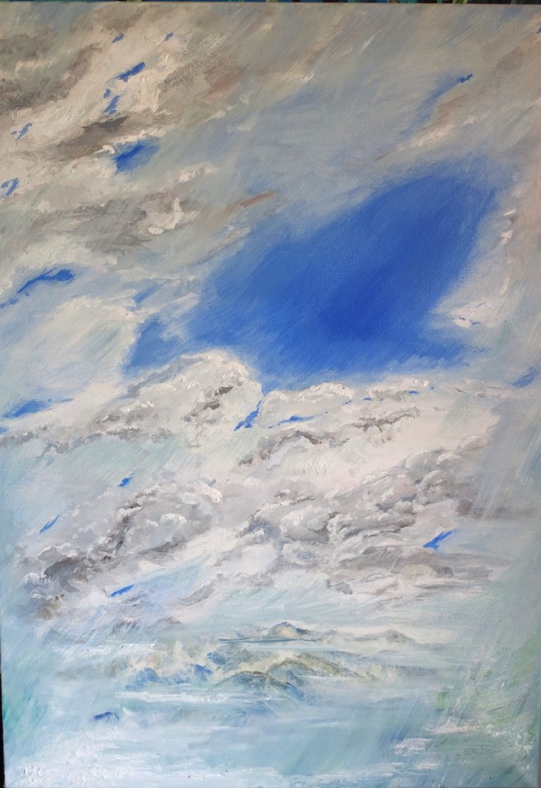 Lichten (2024), Öl auf Leinwand, 60 x 50 cm
