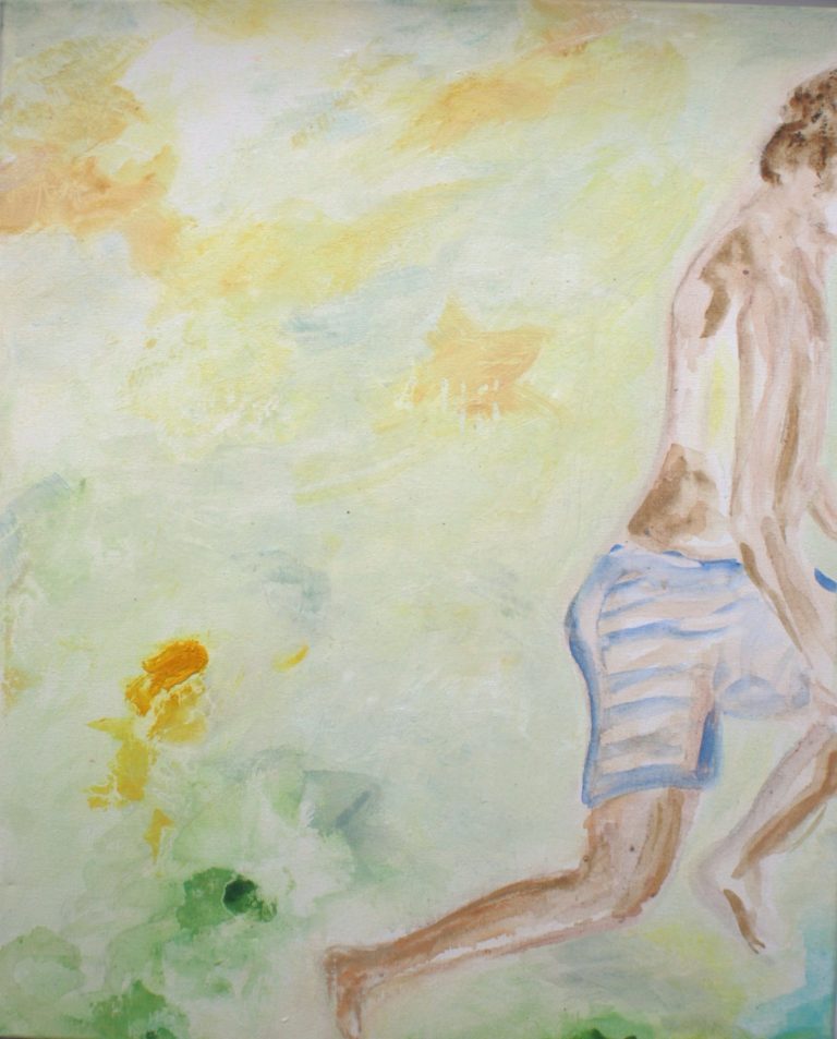 los (2025), Öl auf Leinwand, 50 x 40 cm