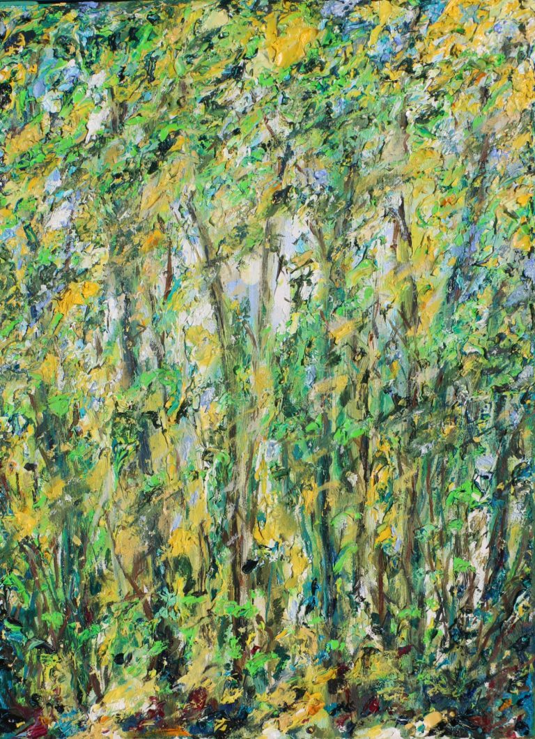 aus der Serie "Secret Garden" (2024), Öl auf Leinwand, 40 x 30 cm